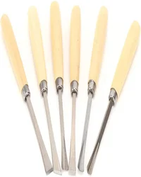 مجموعة أزميل نحت الخشب، احترافية مكونة من 6 قطع