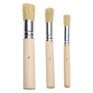 Professional painting brush set consisting of 3 mallet brushes