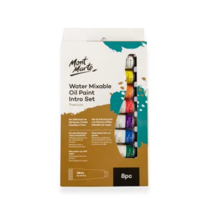 Mont Marte Water Mixable 8-Color Oil Paint Set (18ml)