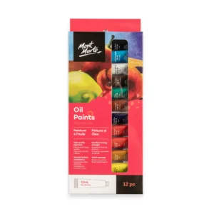 Mont Marte Oil Paints 12-Color Set (12 x 12ml)