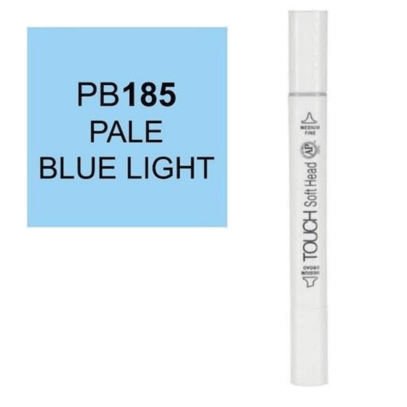 Touch_Soft_Dual_Head_Marker_colorless_Pale_Blue_Light_PB185_6957373502768_Aristo_Store_Egypt