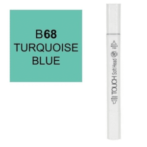 Touch_Soft_Dual_Head_Marker_colorless_Turquoise_Blue_B68_6957373502768_Aristo_Store_Egypt - Copy