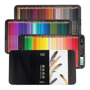Neoni Oil Paint Pencils, Perfect for Professional Artists, Beginners and Students.Excellent Ability to Color,Blend,Highlight,High Quality Drawing Tools.(24)